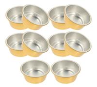 MUSISALY Contenitori per Dolci Scatole Oro Set 10 Pezzi in Alluminio Resistente Alta Temperatura per Conservazione Comoda, per Cottura e Uso Indoor