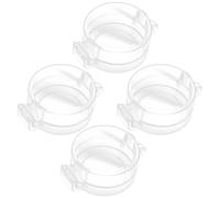 MUSISALY Coperture per Serrature per Porte per Ragazzo Ragazza 4 Pezzi, Protezione Sicurezza senza Foratura, Plastica Trasparente Resistente, Preventivo Blocco Porte, Sicurezza Ragazzo