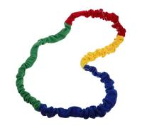 MUSISALY Corda Elastica per Allenamento Fisico 3 M Elevata Elasticità e Colori Vivaci Gioco di Gruppo All’Aperto per Supporto per Esercizi di Movimento Dinamico e Attività Cooperative