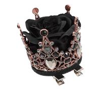 MUSISALY Coroa Di Fiori Strass Per Accessorio Elegante Per Festa Compleanni e Cosplay Design Unico e Leggero Per Donne e Ragazze