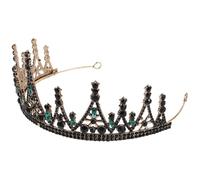 MUSISALY Corona Barocca da Sposa con Strass Tiara Leggera e Lussuosa per Matrimonio Accessorio Capelli da Regina per Cerimonie e Feste Gioiello Vintage da Sposa