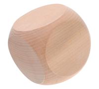 MUSISALY Cubi di Legno Beige 80mm per Giochi da Tavolo e Scenari di Gioco di Ruolo, Design Minimalista, Uso Versatile e Libertà Creativa per Feste e Artigianato
