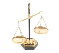 MUSISALY Decorazione Bilancia in Metallo Simbolo di Giustizia per Ufficio e Casa Centrotavola Artistico Scultura Armonia e Stabilità per Studio e Sala Lettura