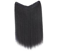 MUSISALY Estensione Sintetica Clip in Lunga e Liscia Per Donne Piece Naturale Per Occasioni Quotidiane e Festive Sicura e Facile Da Usare