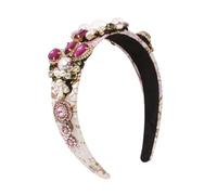 MUSISALY Fascia Elegante Per Donne Con Perle e Cristalli Accessorio Moda Per Feste Cerchietto Raffinato Per Acconciature Per Occasioni Speciali e Servizi Fotografici
