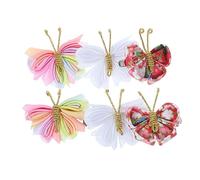 MUSISALY Fermagli Per A Farfalla Per Bambine 6 Pezzi Fermagli Per in Tessuto Adorabili E Sicuri Per I Più Piccoli