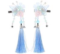 MUSISALY Fermagli Per Capelli Cinesi Nappa Forcina Forma Di Farfalla e Fiori Accessori Per Capelli Hanfu