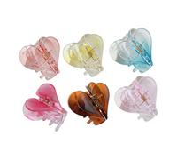 MUSISALY Fermaglio Per in Resina 6 Pezzi Accessori Per Copricapo Da Donna Fermaglio Per A Forma Di Cuore Per Bagno Viaggio Trucco