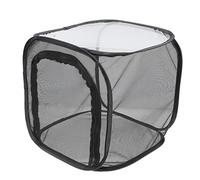 MUSISALY Gabbia Allevamento per e Facile Osservazione da Pulire Pieghevole Nera in Poliestere Traspirante Insetti di Farfalle e Piante