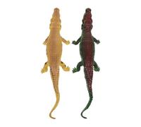 MUSISALY Giocattolo Alligatore Realistico Urlante 40 Cm per Ragazzo Ragazza, Giocattolo di Simulazione Animale Acquatico per Vasca da Bagno, Set da 2 Pezzi in Morbido Materiale Sicuro