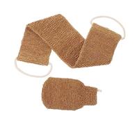 MUSISALY Guanto Esfoliante per Doccia e Asciugamano da Bagno per Pulire Corpo Strumenti per Esfoliare la Doccia e Portatile per Viaggio e Campeggio