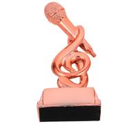 MUSISALY in Resina a Forma di Microfono Oro per competizioni di Karaoke e attività Scolastiche, Premio per Giovani cantanti e oratori con Design Unico