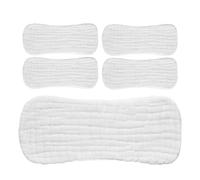 MUSISALY Inserti per Pannolini Lavabili in Cotone 5 Pezzi per Ragazzo Ragazza Morbidi, Traspiranti e Riutilizzabili, Taglia Piccola 35x15 Cm per Viaggi e Uscite
