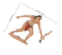 MUSISALY Kit 5 Pezzi Figurine Uomini Primitivi Simulati, Modelli in Miniatura Dettagliati per Esposizioni e Decorazioni da Collezione, Set Scene Caccia Primitiva per Tavolo da Sabbia