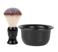MUSISALY Kit Barba Uomo Professionale Ciotola da Barba e Pennello in Abs per Creare Schiuma Ricca e Mantenere come Regalo un Uomo