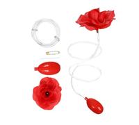 MUSISALY Kit Scherzi 2 Pezzi Rosa Spruzzatrice Rossa Giocattolo Truccatore Fiore Finto Che Spruzza Acqua per Feste Halloween e Pesce D’Aprile Gioco Divertente per e Adulti