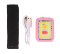 MUSISALY Luce da Corsa Ricaricabile Clip Rosa, Torcia LED a Mani Libere per Running Notturno, Sicurezza per Jogging, Camminate e Ciclismo all’Aperto