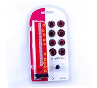 MUSISALY Luce LED per Raggi Bici 16 LED Rosso 32 Effetti Rotanti | Pc, Installazione Rapida, Controllo Manuale e Sensore, Manuale Incluso
