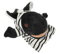 MUSISALY Marionetta Mano Peluche Forma di Zebra Cartoon Guanto Morbido per Ragazzo Ragazza Giocattolo Interattivo per Raccontare Storie e Doni Regalo Educativo