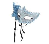 MUSISALY Maschera Bastoncino con Motivo Drago Orientale Maschera Veneziana da Ballo Prom Farfalla Blu Leggera e Riutilizzabile per Carnevale Mardi Gras e Feste di Natale