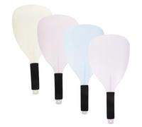 MUSISALY Maschera Protettiva per Viso e Occhi in Plastica per Parrucchieri, Set da 4 Pezzi con Impugnatura Ergonomica, Protezione Riutilizzabile Anti Schizzi per Tintura e Lacca Chioma,