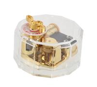 MUSISALY Meccanismo per Carillon Ottone con Prestazioni Accurate e Basso Rumore, Materiale Acrilico e Lega per Progetti di Miniature e Scatole Musicali Dipinte