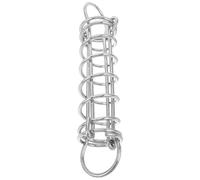 MUSISALY Molla di Ormeggio per Barca in Acciaio Inox, Argento, 10.63x1.97 | Smorzatore per Cavo D'ormeggio, Assorbe Urti e Carichi Dinamici, per Imbarcazioni e Bitte, Finitura Argento