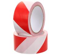 MUSISALY Nastro Segnaletico di e Non Adesivo Resistente Strappo 2 Rosso e Bianco in Pe per Aree Pericolose e Decorazioni di Feste