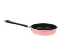 MUSISALY Padella Mini Antiaderente in Acciaio Inossidabile Rosa, Resistente al Bruciato Design Ergonomico, per Barbecue e Feste su Fornelli a Induzione
