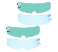MUSISALY Pellicola Antiappannamento e Antipioggia per Visiera Casco Moto 4 Pezzi Adesivi Antigraffio Riutilizzabili per Visiera Casco Accessori Moto per Visione Chiara in Condizioni