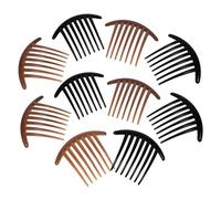 MUSISALY Pettine per in Acrilico 10 Pezzi 7 Denti Pettine Laterale Portatile per Donne Accessorio Classico per Acconciature