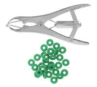 MUSISALY Pinza per Espansione Palloncini in Acciaio Set 50 Fascette per Castrazione Espansore Pratico e Compatto per Uso Domestico e Fai da Te Adatto a e Attività di Riempimento