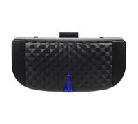 MUSISALY Porta Occhiali da Sole per Auto in Abs Nero Installazione Stabile e Utilizzo Duraturo, Organizer per Occhiali e Carte per Visiera Auto