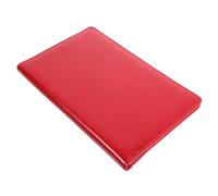 MUSISALY Portablocco magnetico A5 rosso in PU, clip resistente per scontrini e menù, cartellina organizzatrice per ufficio, ristorante e hotel, riutilizzabile e compatta