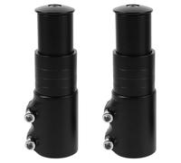 MUSISALY Riser Attacco Manubrio Mountain Bike in Lega di Alluminio 12 Cm, Estensione Riser Forcella Anteriore Bici da Strada, Set 2 Pezzi Montaggio Senza Attrezzi per Ciclismo Avventuroso