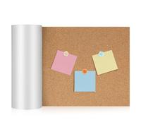 MUSISALY Rotolo di Pannello di Sughero Autoadesivo 20x200 Cm Spessore 2 Mm, Foglio Flessibile e Pieghevole per Bacheca, Rivestimento Pareti e Decorazioni Casa e Ufficio