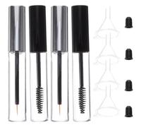 MUSISALY Set 12 Pezzi Tubi Vuoti Mascara 10ml Imbuto e Tappi in Plastica, Facile da Usare e Comodo da Trasportare per Trucco Fai da Te Colore Casuale