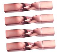 MUSISALY Set 4 Tubetti Di Mascara Vuoti Scovolino 15ml Rosa Gold Per Ricarica Mascara Portatili Applicatore Per Trucco Naturale e Cura Ciglia Per Viaggi e Regali