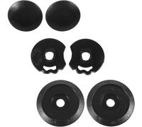 MUSISALY Set 6 Pezzi Base Meccanismo Visiera Casco Moto Nero in Pc, Facile Installazione e Versatile per Accessori Visiera Caschi per Moto