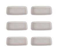 MUSISALY Set 6 Pezzi di Vassoi per Fioriere in Pp Beige, Accessori per Vasi da Fiore Base Delicata, Facili da Pulire, per Proteggere Mobili e Creare Un'atmosfera Estiva