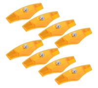 MUSISALY Set 8 Catarifrangenti per Bici in Plastica Rotondi Anteriori e Posteriori Fanali Posteriori di Avvertimento Luminosi per Mountain Bike e Bici da Corsa Installazione Rapida per