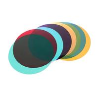 MUSISALY Set 8 Filtri Gel Autoadesivi per Illuminazione Ambientale in Pet per Lampade a Incasso e Spot, Facile Installazione, per Soggiorno e Zona Pranzo