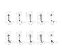 MUSISALY Set da 10 Ancoraggi a Parete Autoadesivi per Mobili senza Forare Staffe di Sicurezza Antiribaltamento per Librerie Cassettiere e Armadi Protezione per Casa e Cameretta