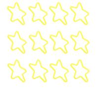 MUSISALY Set da 50 Elastici Speciali Stelle a 5 Punte in Plastica, Accessori per Spettacoli Teatrali e Trucchetti per Feste, Supporto Elastico per Performance Artistiche e Oggetti di Scena