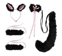 MUSISALY Set Di 5 Pezzi Di Orecchie Coda E Costume Da Cosplay Realistico E Realistico Per Feste E Costumi
