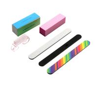 MUSISALY Set Di 6 Lime E Buffer Per Unghie Kit Di Strumenti Per Nail Art Blocchi Abrasivi E Spugna Buffer Per Manicure Per Unghie Naturali E Finte
