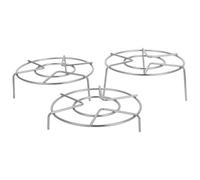 MUSISALY Set Multifunzione Supporti per Vaporiera 3 in Inossidabile Design a Treppiede, Diametro 16 Cm e Facile da Pulire per Cottura in Pentola e Wok