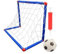 MUSISALY Set Porte da Calcio per 60 Cm Rete Pop-up, Pallone e Pompa, Gioco da Esterno per Allenamento Calcio e Sviluppo Abilità Sportive in Famiglia Colore Casuale Colore Casuale