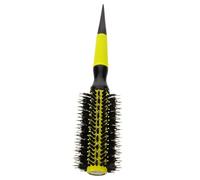 MUSISALY Spazzola Per Con Setole Naturali Piccola e Portatile Brush Per Styling e Arricciatura Design Ergonomico Con Manico Antiscivolo Perfetta Per Corti e Ricci