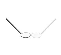 MUSISALY Specchio per Ciglia Portatile Rotondo da 2 Pezzi, Specchio Ingranditore per Trucco Ciglia Manico Ergonomico, Accessorio Professionale per Ispezione e Applicazione Extension,